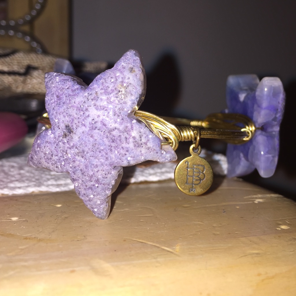 Bourbon And Bowties Purple Glitter Star Bracelet 15$